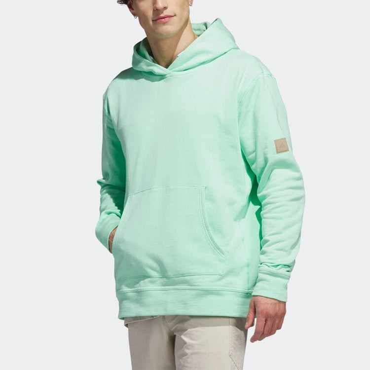 Худи adidas Solid Color Hooded Pullover Long Sleeves Hoodie Men's Green HS5610 — фото 2