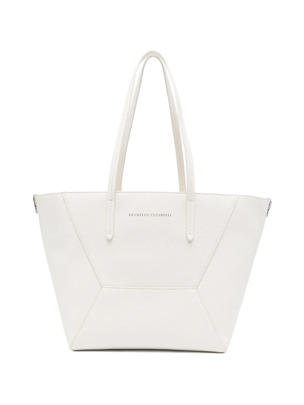 

Сумка-тоут с логотипом Brunello Cucinelli, бежевый