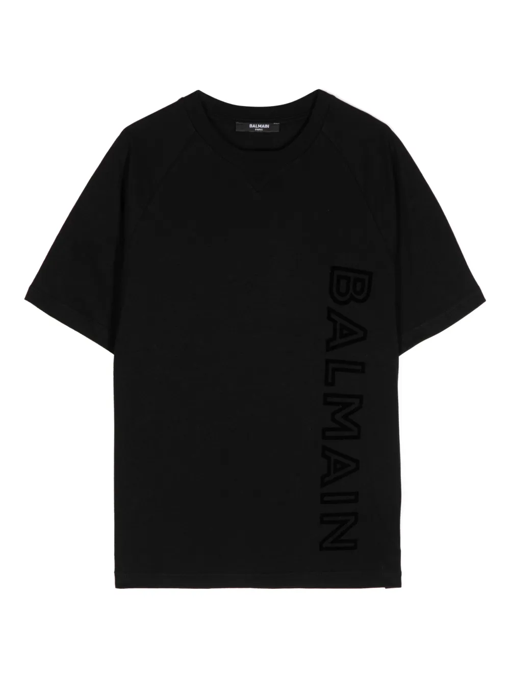 

Футболка с нашивкой-логотипом Balmain Kids, черный