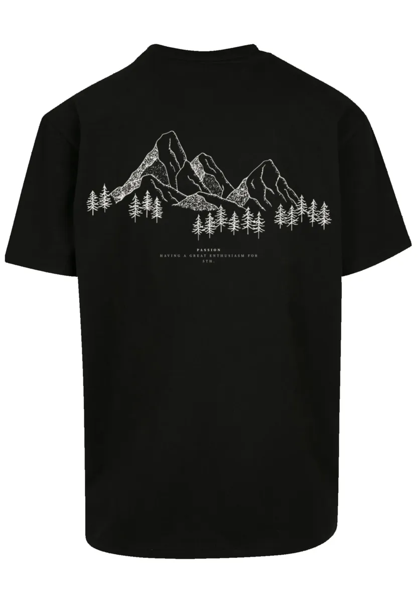 

F4NT4STIC Футболка "PLUS SIZE Mountain Mountains", принт, черный