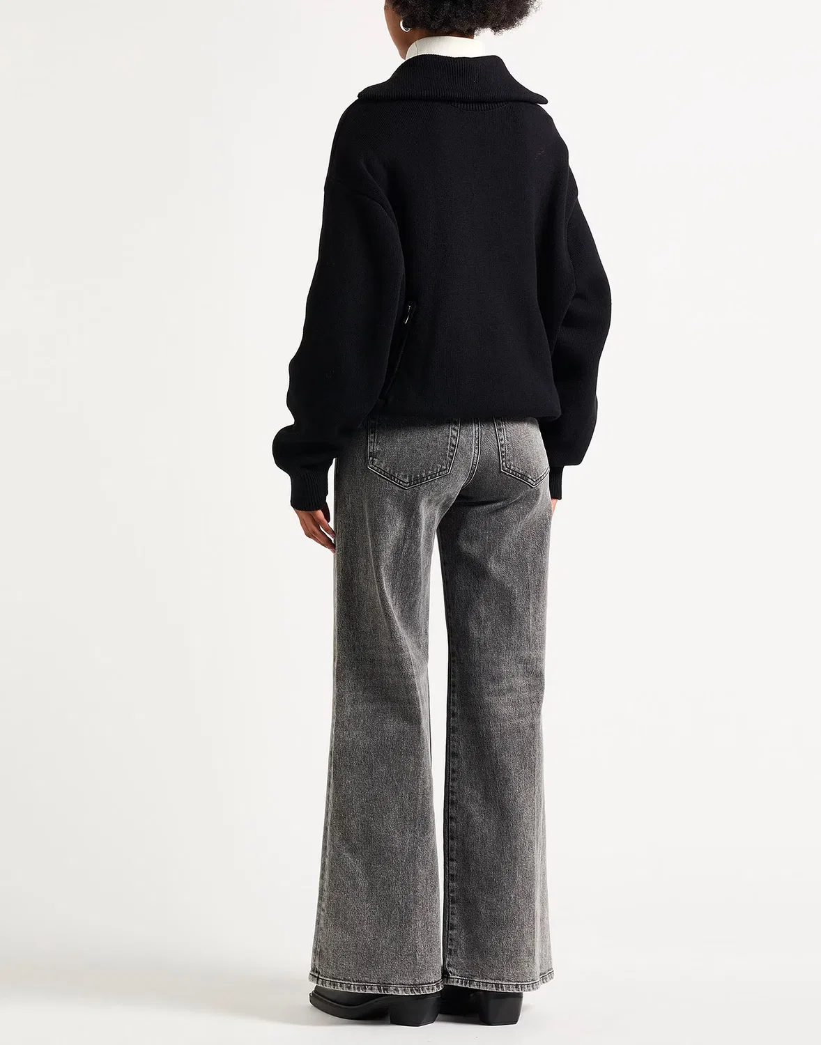 Водолазка из 100% хлопка BALENCIAGA черная — фото 3