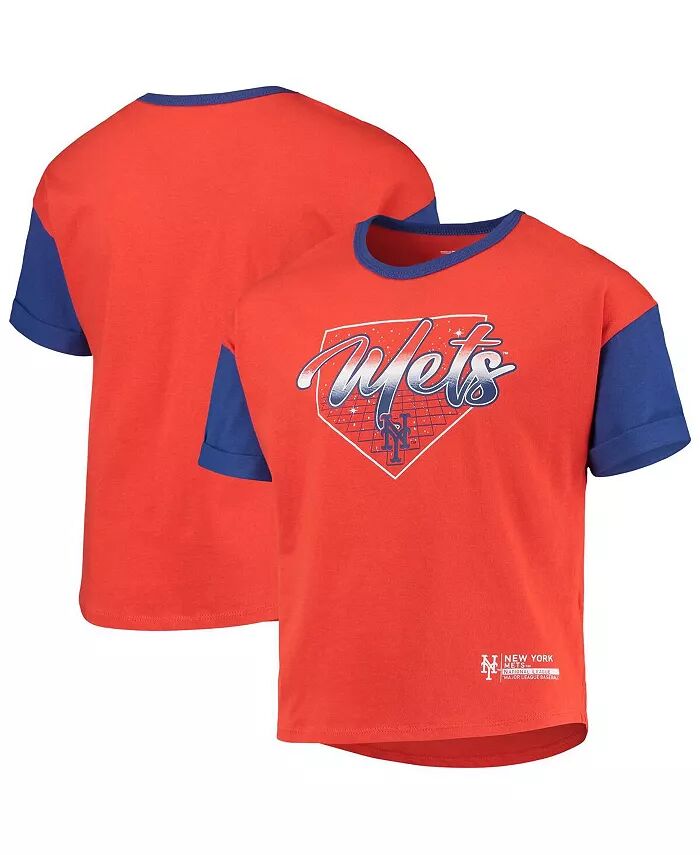 

Футболка Big Girls Orange New York Mets Bleachers Outerstuff