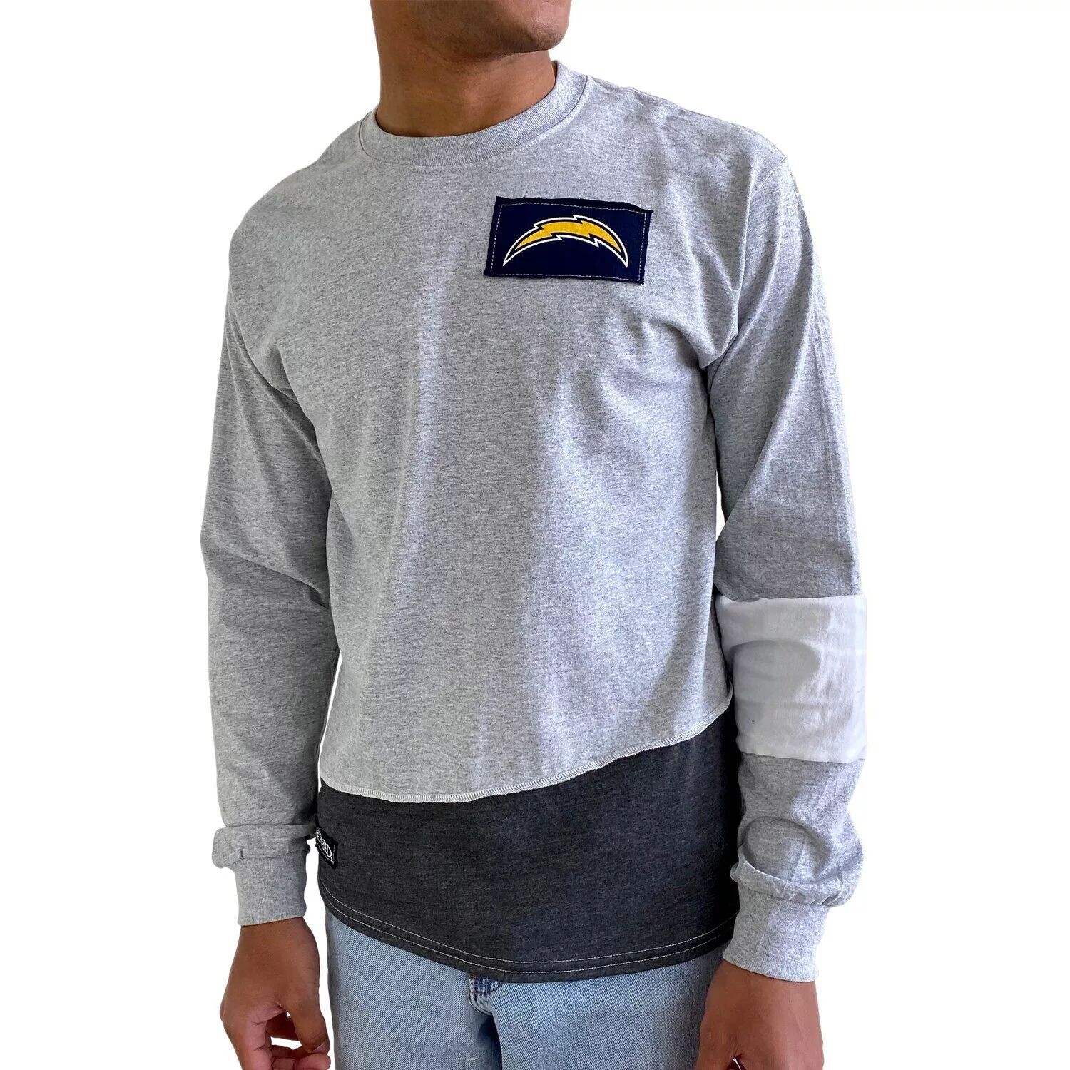 

Мужская футболка Refried Apparel серая с длинным рукавом Los Angeles Chargers Angle, Серый, Мужская футболка Refried Apparel серая с длинным рукавом Los Angeles Chargers Angle