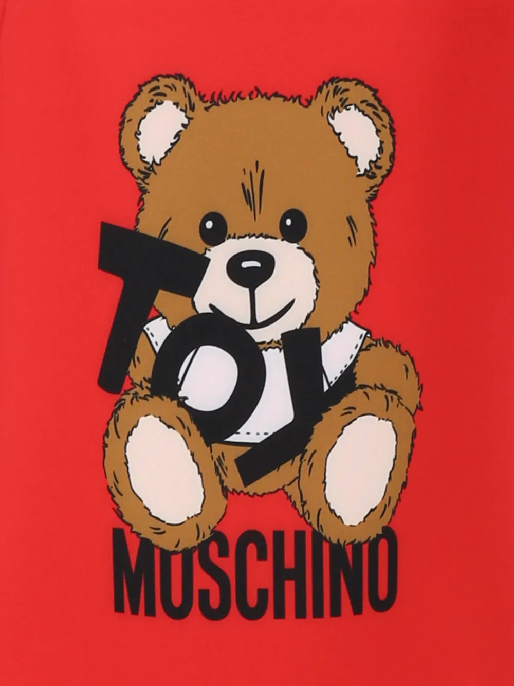 Купальник с принтом Teddy Bear Moschino Kids, красный — фото 3
