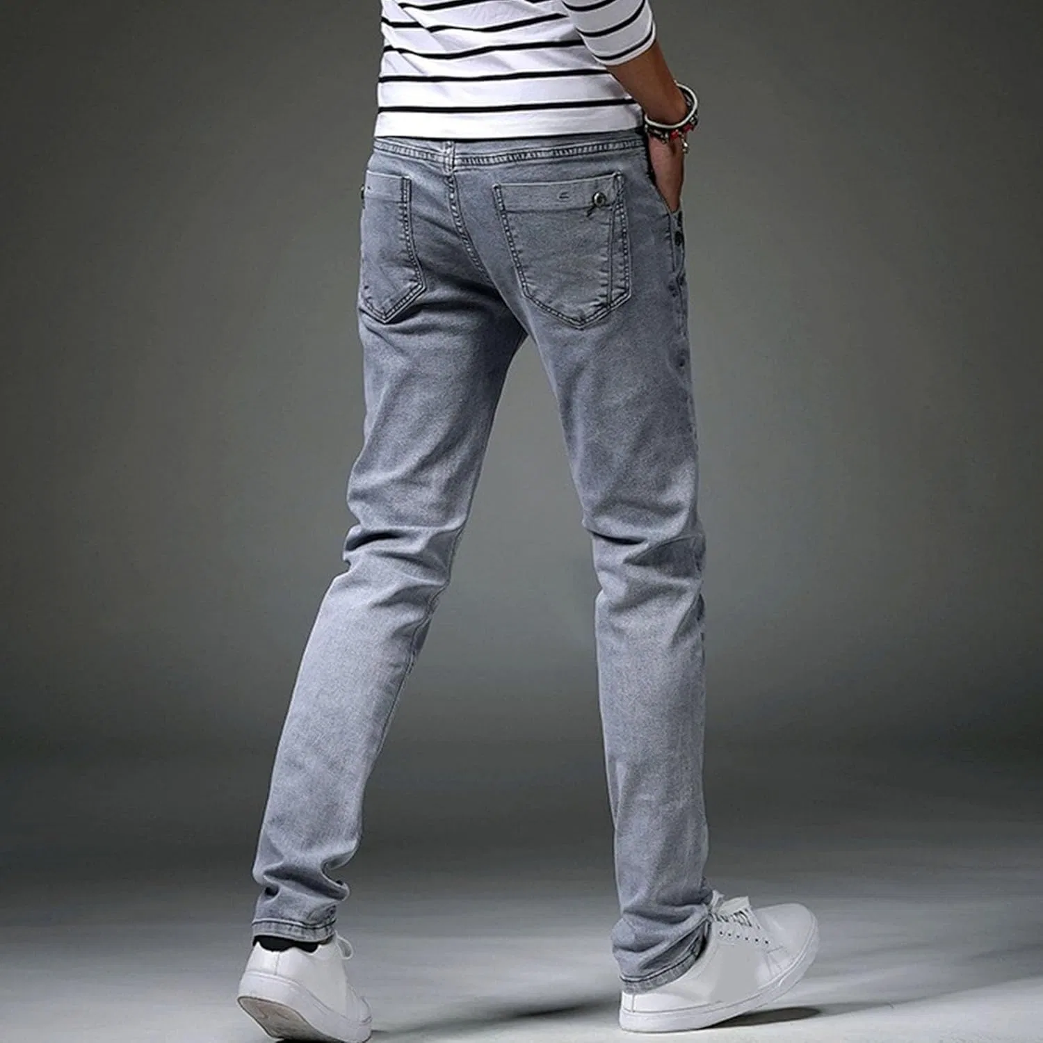 Джинсы Skinny Stretchy Denim, Grey — фото 4