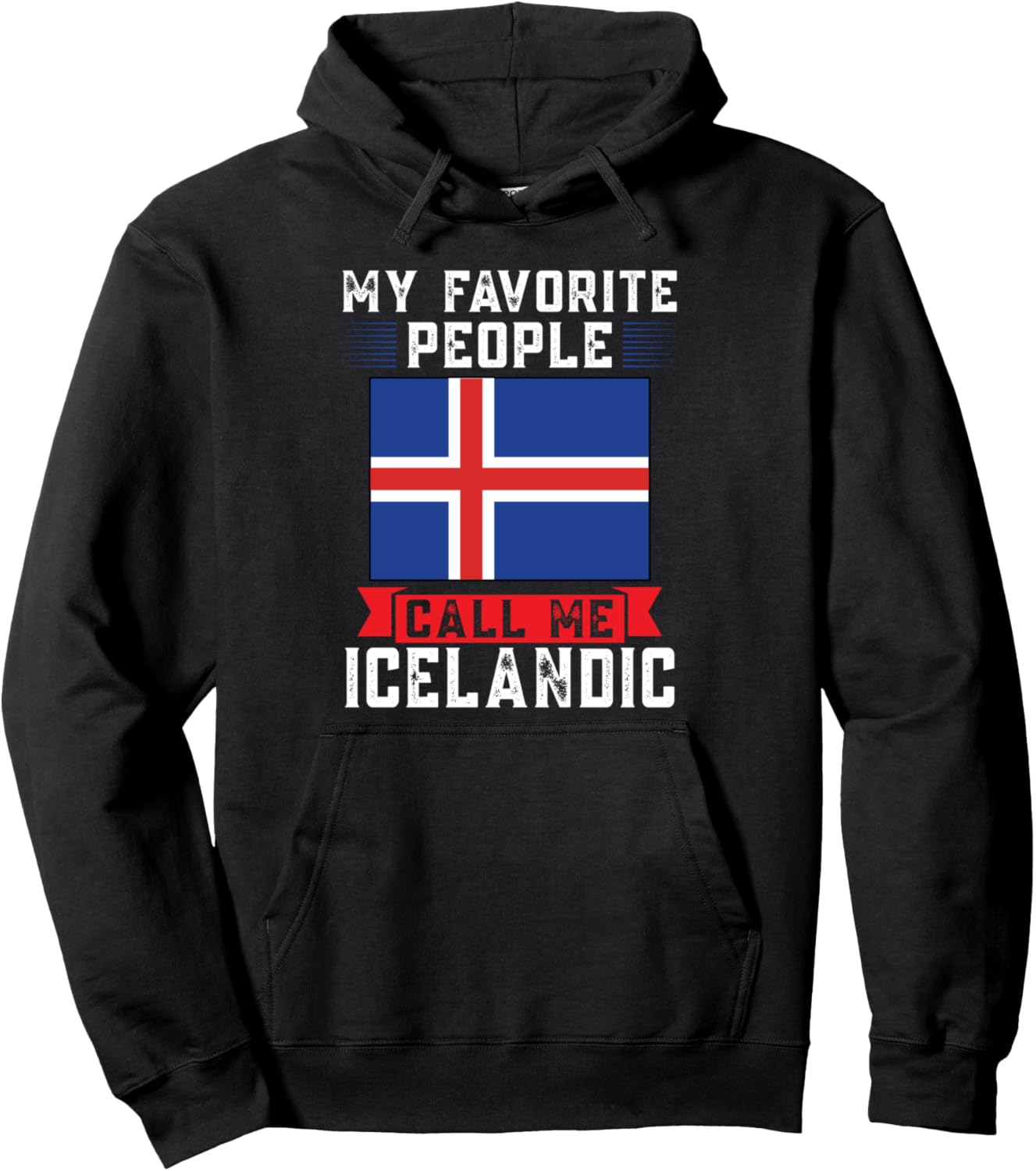 

Мои любимые люди называют меня исландцем. Худи «Исландия» Icelandic Roots Icelandic Flag Gift Idea, черный