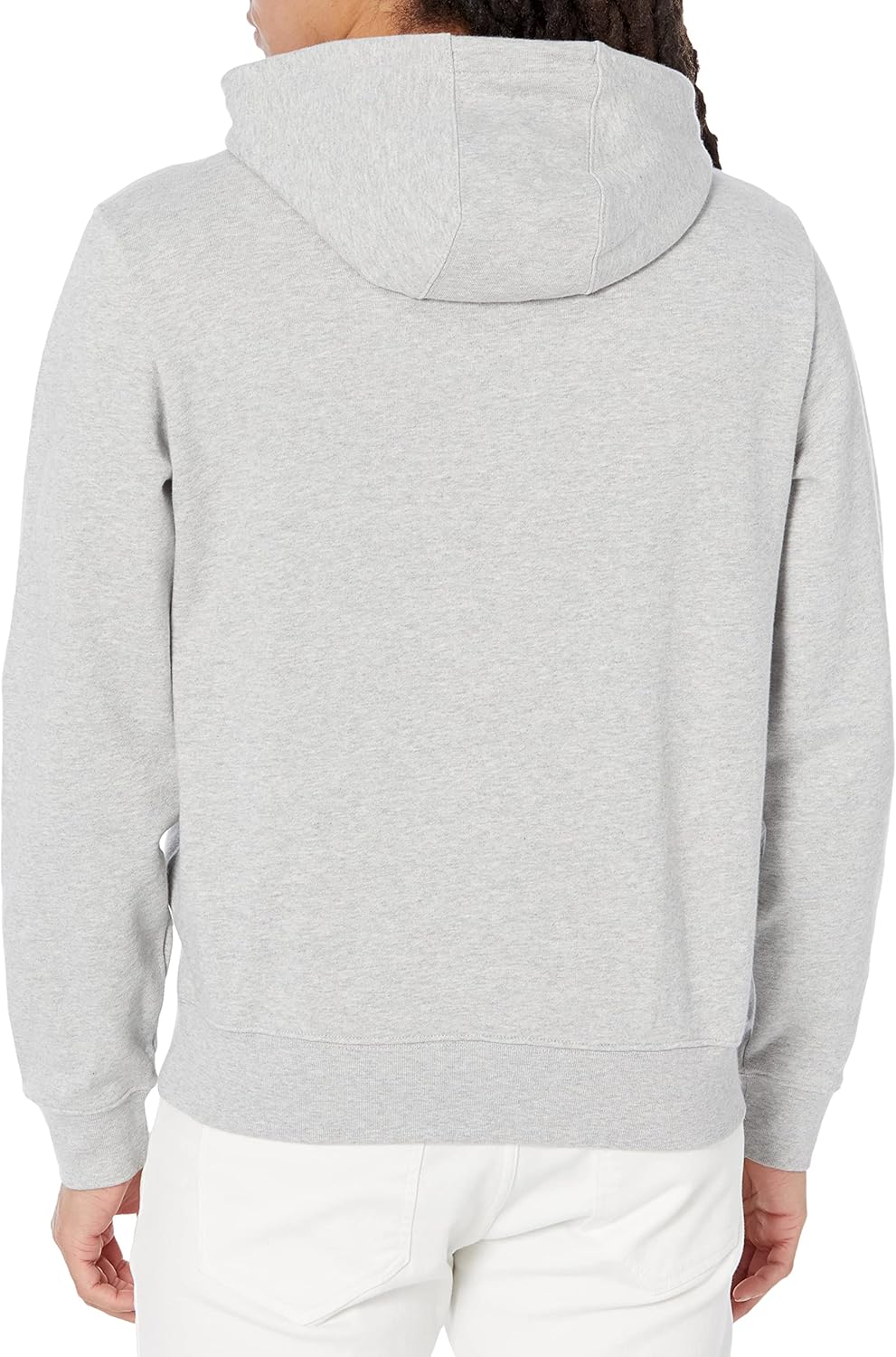 Lacoste мужская толстовка с принтом и крокодилом на левой стороне груди, Silver Grey Chine — фото 2