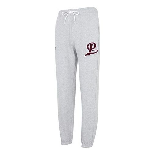 

Брюки team sweatpants 'grey' Puma, серый