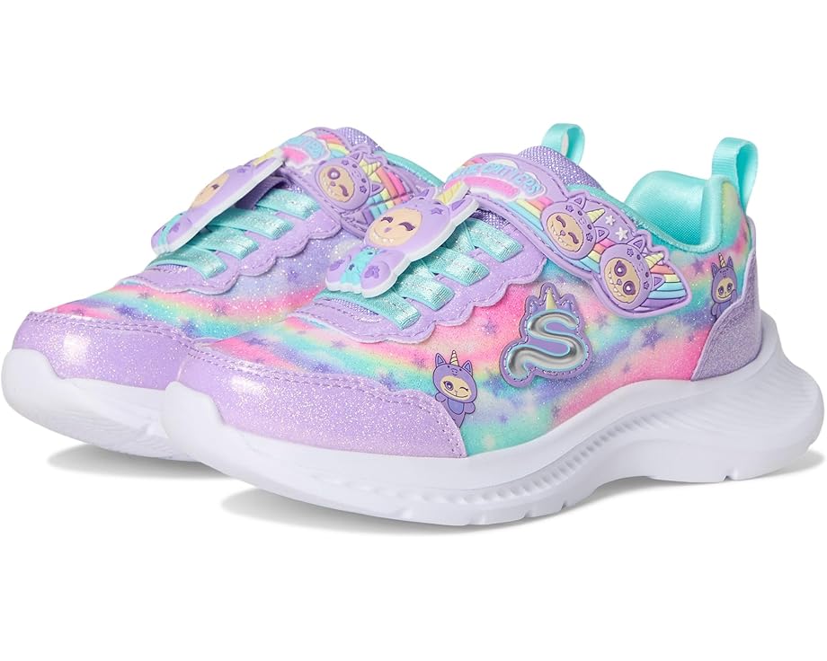 

Детские кроссовки SKECHERS KIDS Jumpsters - Cutie Critters 302363L (Little Kid/Big Kid), Lavendar/Multi