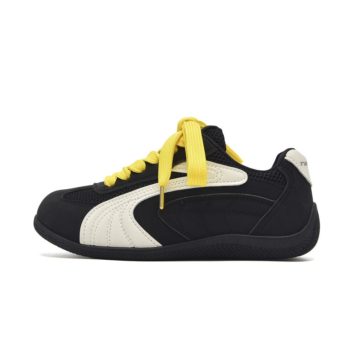 

T628 Износостойкие и легкие низкие гоночные кроссовки унисекс черные с желтыми шнурками, цвет Black (Yellow Shoelace)