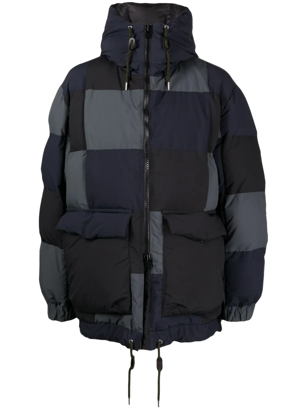 

Пуховик с капюшоном SACAI, синий