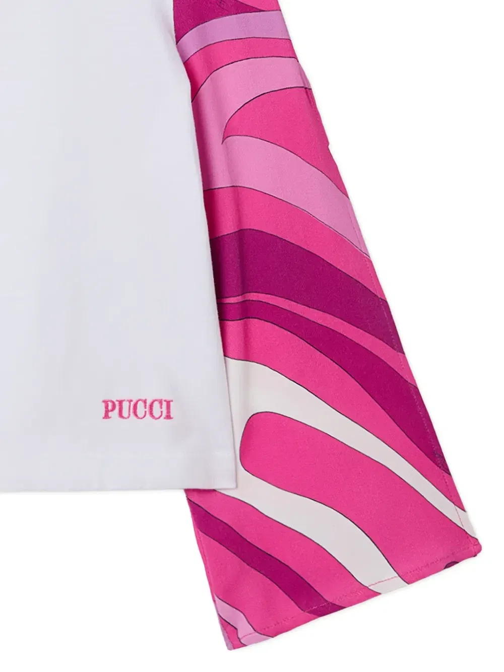 Свитер с расклешенными рукавами Pucci Junior, белый — фото 3