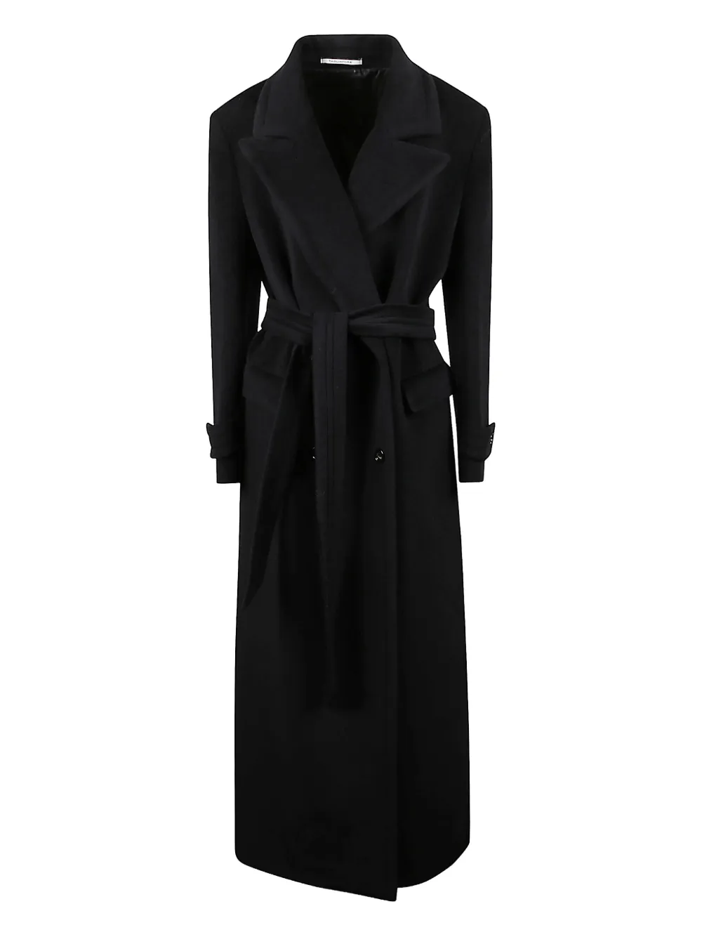 

Двубортное пальто с поясом Tagliatore, черный