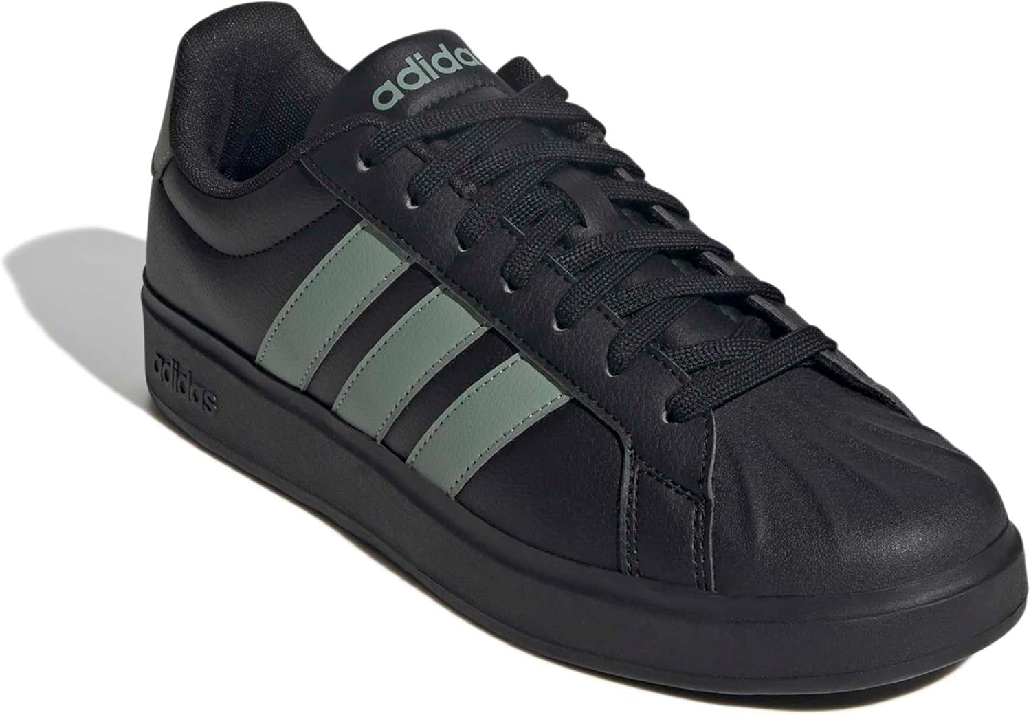 Мужские кроссовки Adidas Streetalk, черный/зеленый — фото 4