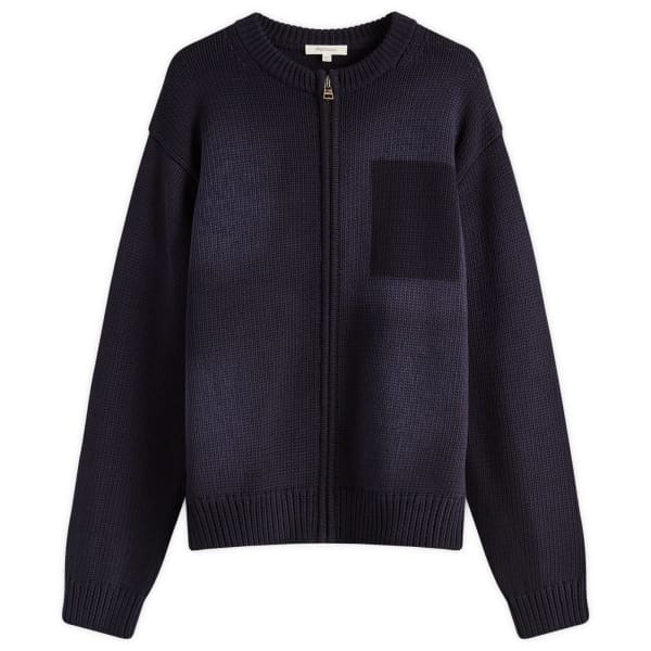 

Кардиган на молнии с эффектом потертости Jw Anderson, темно-синий