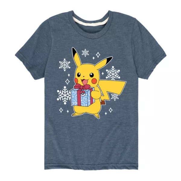 

Футболка с рисунком от Pokémon Pika для мальчиков 8-20 лет Licensed Character, синий
