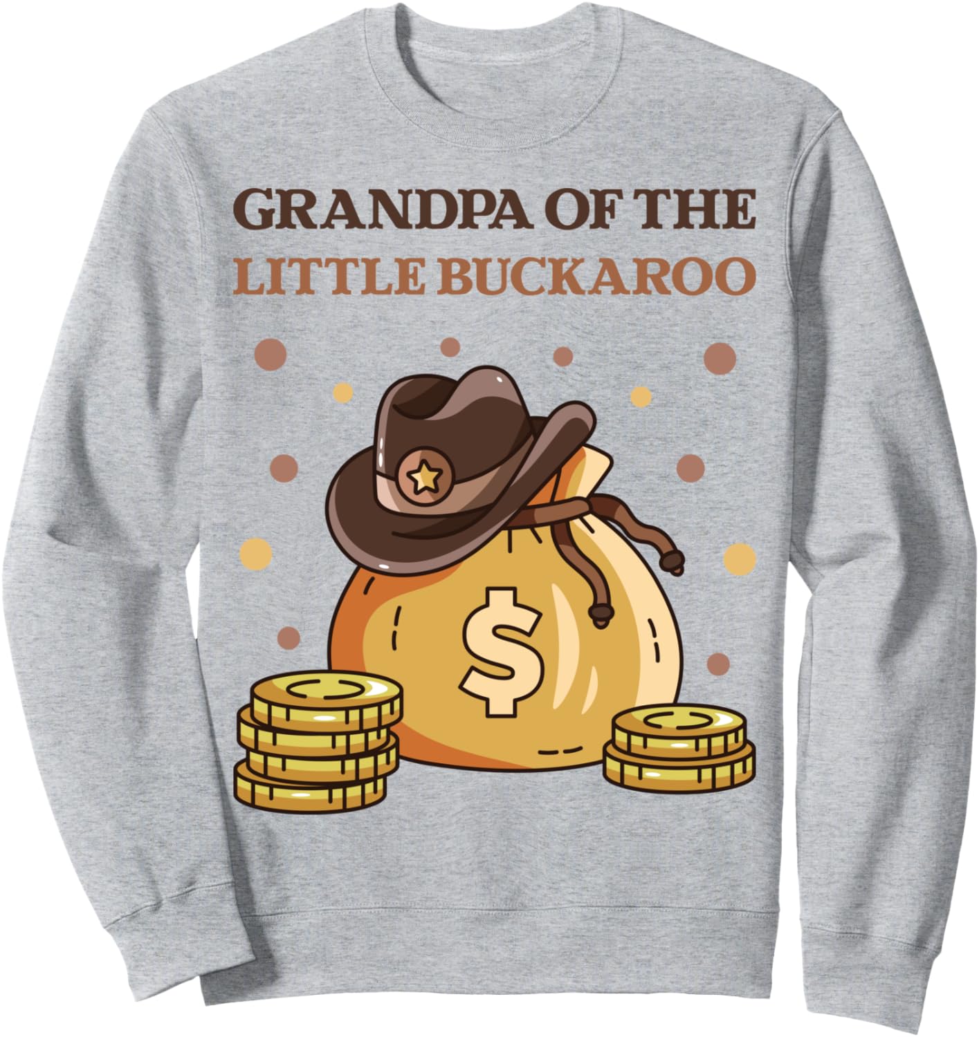 

Толстовка Little Buckaroo Cowboy Grandpa Western на 2-й день рождения Family Look 2 Year Old Wild West Decorations Gifts, серый