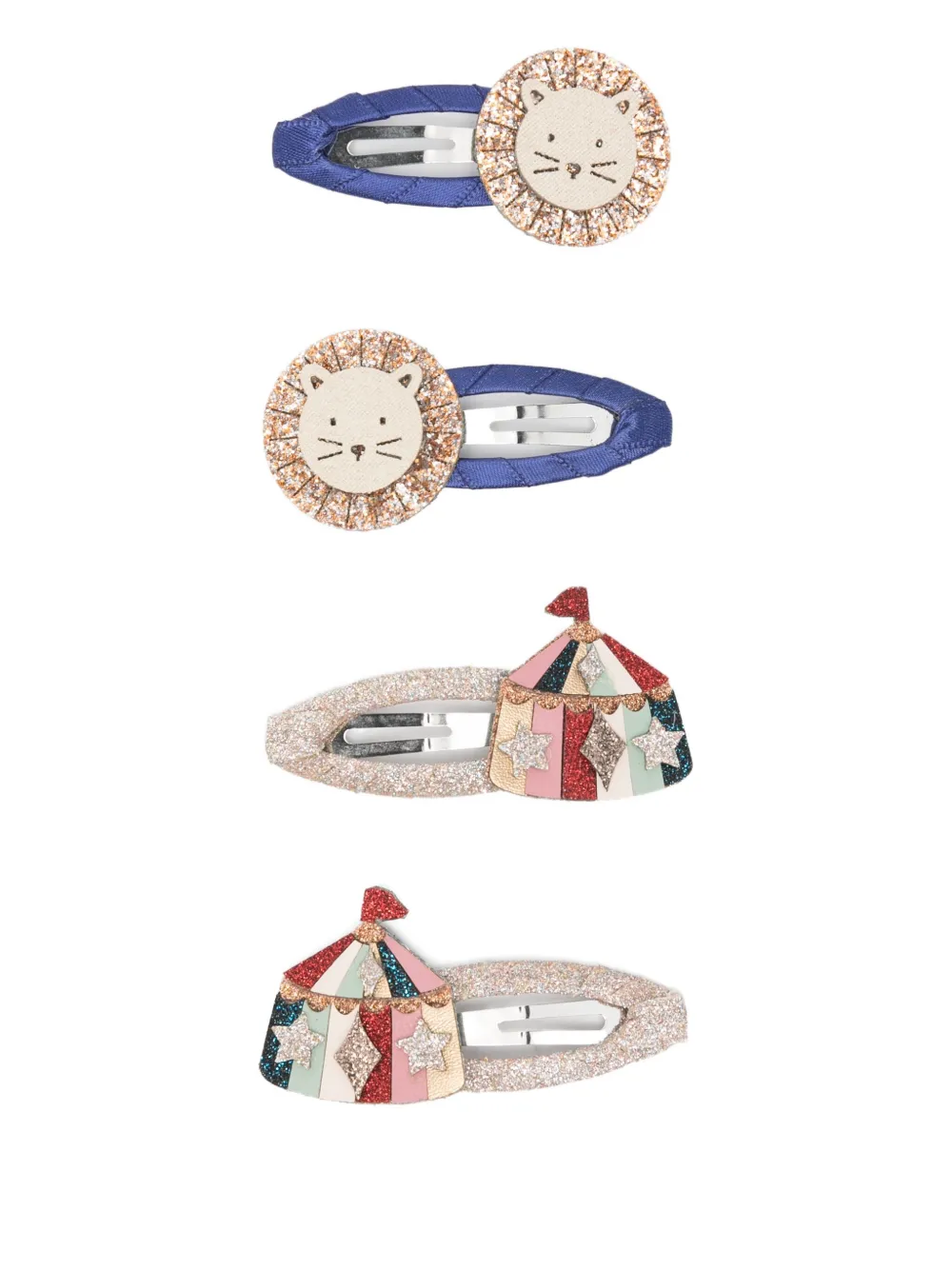 

Заколки для волос с декоративными элементами (набор из четырех штук) Mimi & Lula, синий