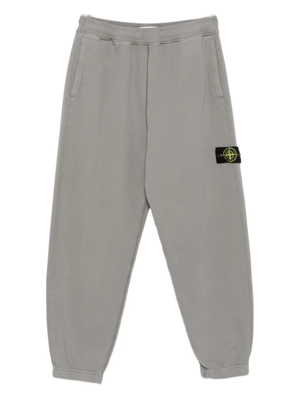 

Хлопковые спортивные брюки Stone Island, серый