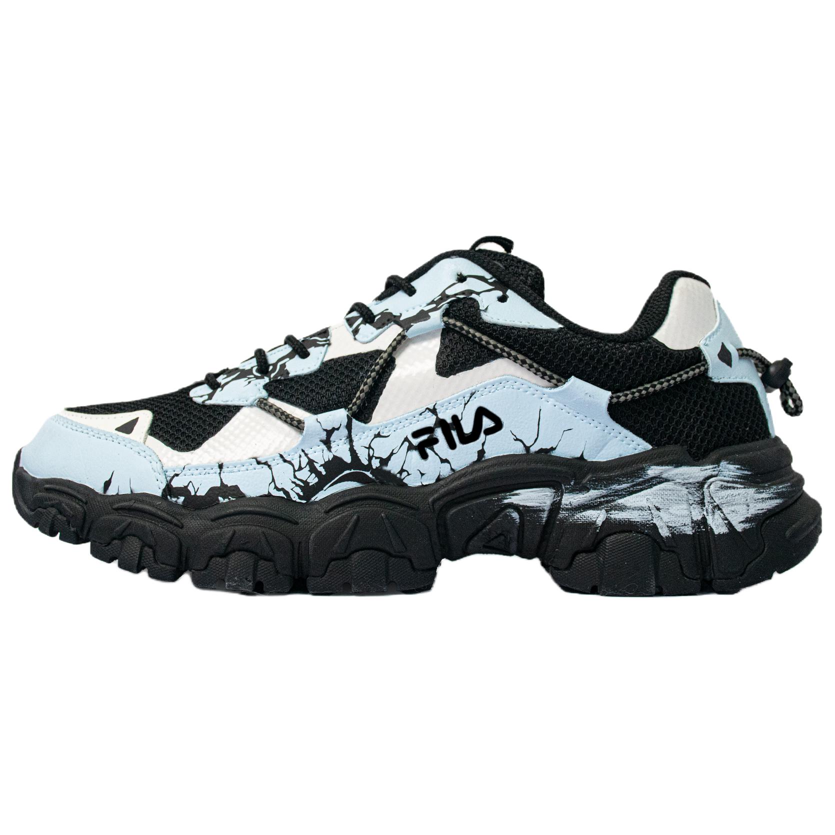 

FLUID V2 Cloud Blue Wander низкие повседневные кроссовки Unisex FILA, черный/синий