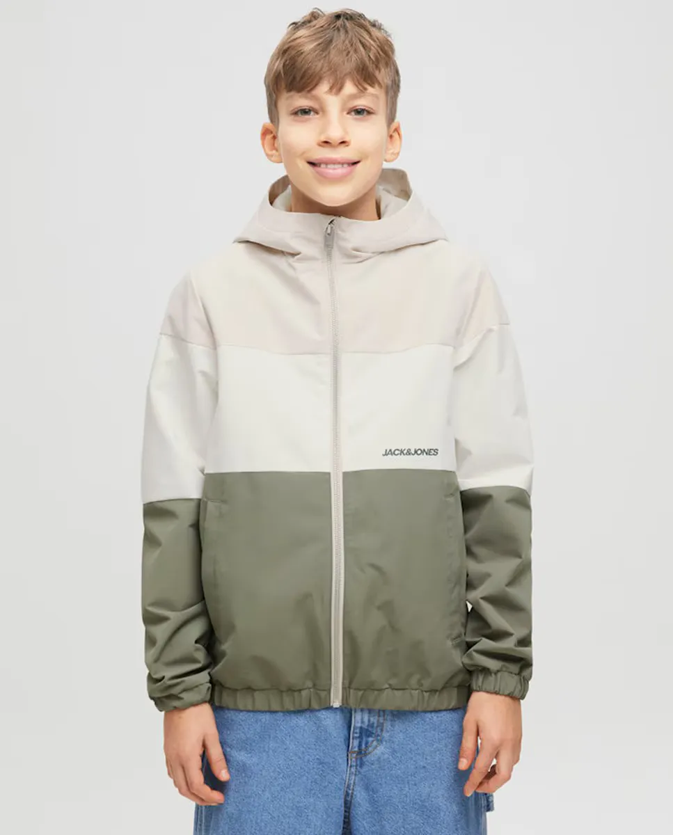 

Легкая куртка с капюшоном для мальчиков Jack & Jones, зеленый