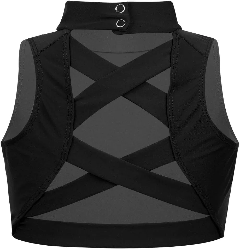 Детский спортивный костюм с принтом Agoky, топ и шорты, Black Type D — фото 3