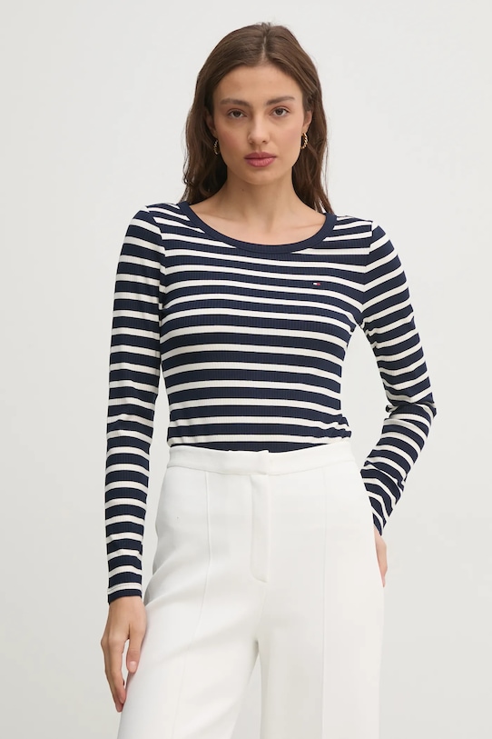 

Лонгслив Tommy Hilfiger, темно-синий