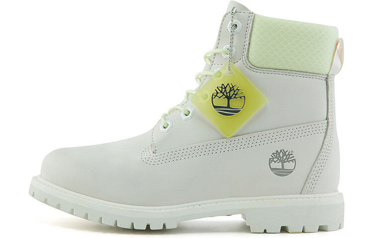 Ботинки женские Timberland Premium Collection, белый / салатовый