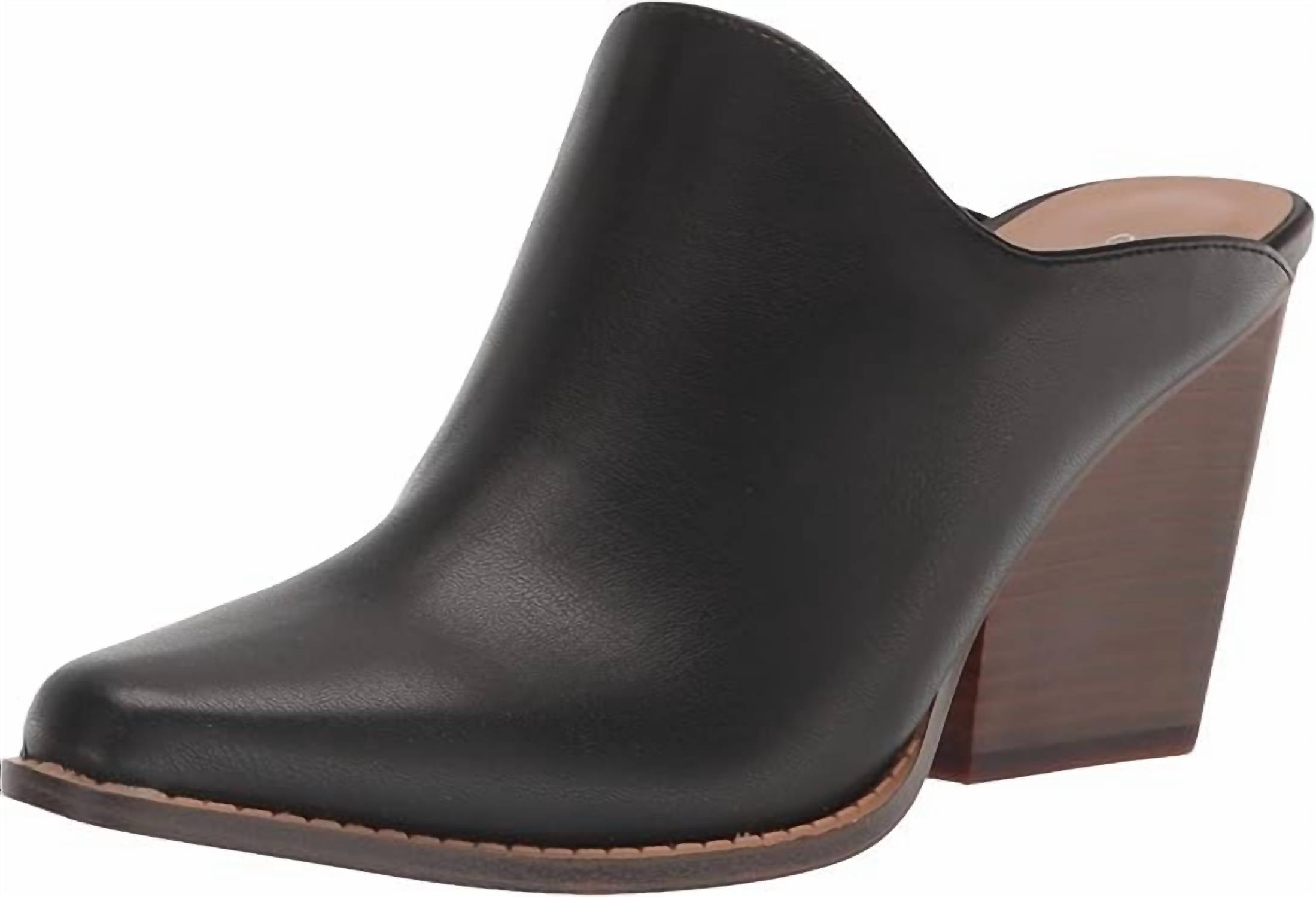 Женские мюли с эффектом креш в черном цвете CHINESE LAUNDRY