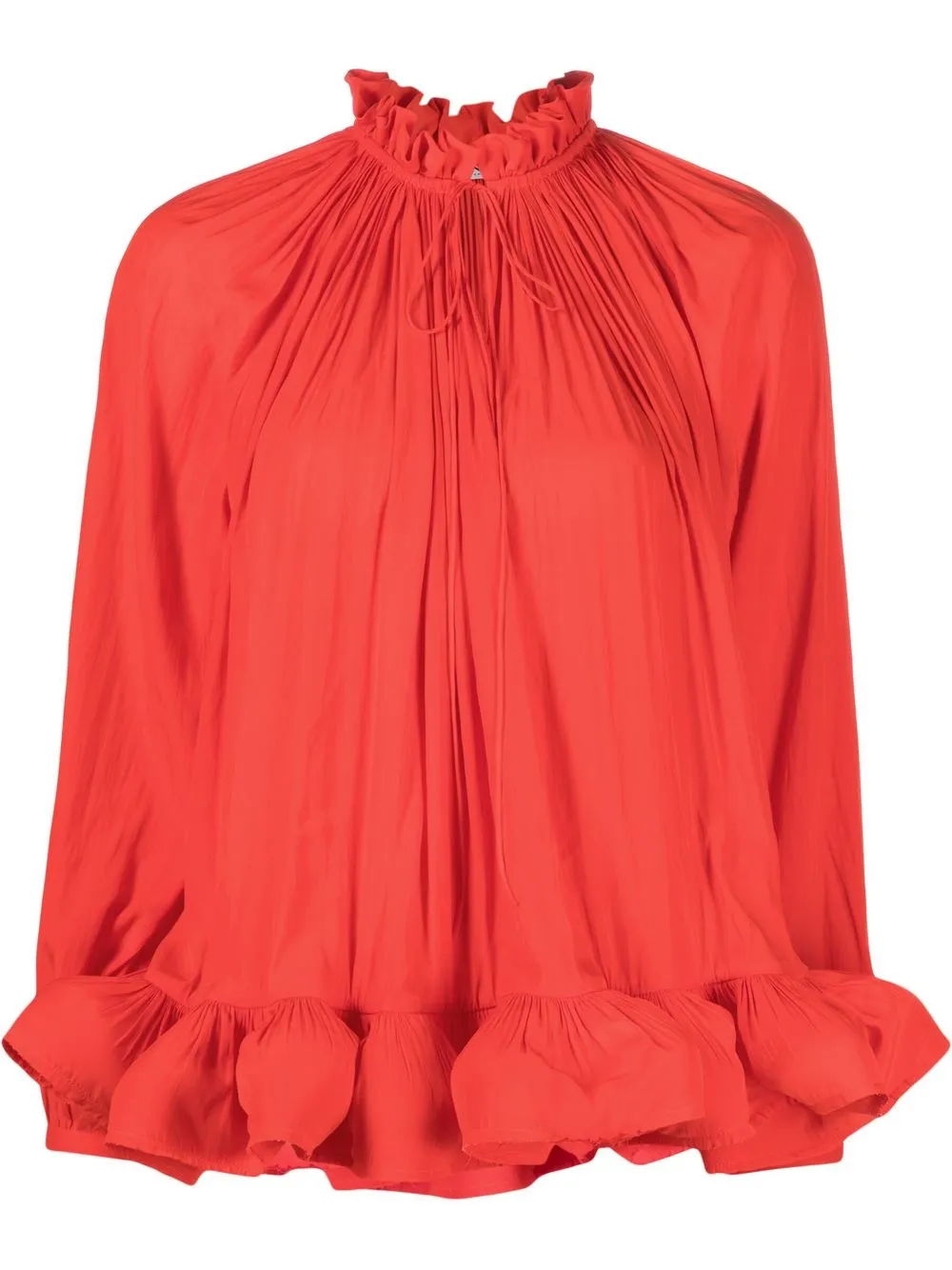 

Блузка со сборками Lanvin, красный