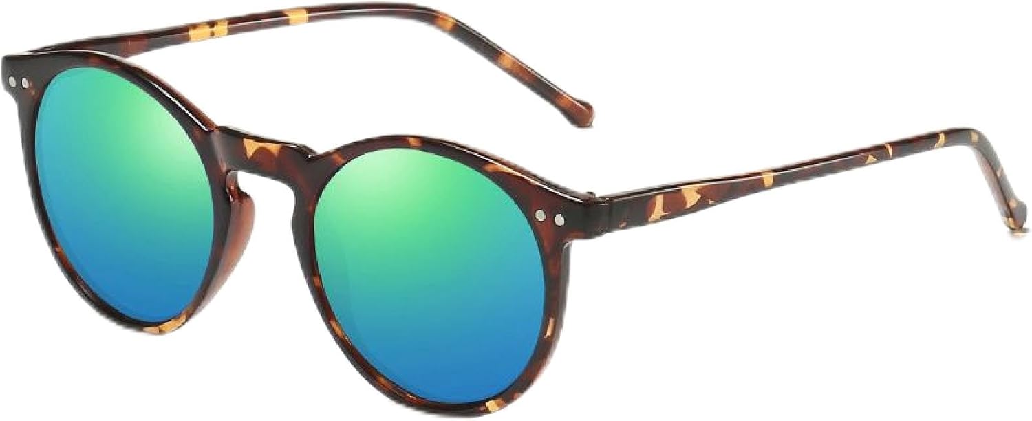 

Роскошные маленькие круглые солнцезащитные очки для мужчин в стиле ретро, ​​классические черные солнцезащитные очки для женщин, модные очки для вождения TKKTLLT, Hawksbill Green