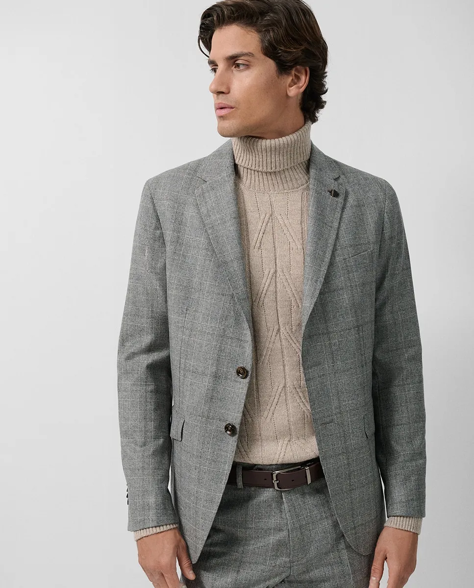 

Мужская куртка в клетку Roberto Verino, темно-серый