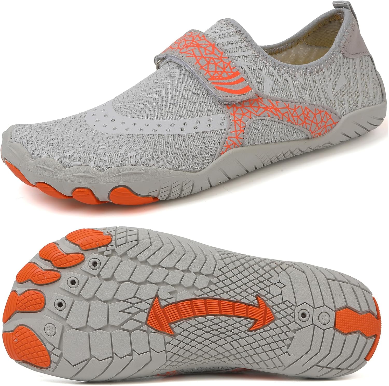 

Взрослые водные туфли для ходьбы, легкие, мужские, быстросохнущие акваноски, босоножки для женщин, нескользящие, спортивные, для плавания, пляжа, серфинга Guniyifs, серый