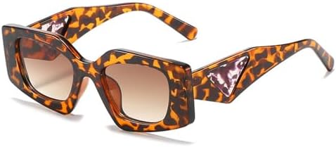 

Уникальные многоугольные солнцезащитные очки для женщин, винтажные солнцезащитные очки для мужчин, модные панк-очки, широкие дужки, защита от УФ-излучения UV400 MTZJH, C3leopard-brown