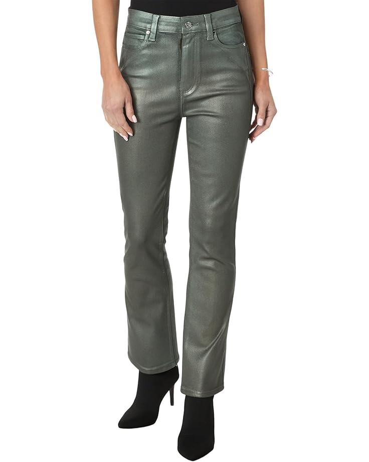 

Джинсы Paige Claudine w/ Extended Coin Pocket & Back Darts in Mystical Green Luxe Coating, цвет Mystical Green Luxe Coating