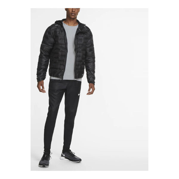 

Пуховик Nike Reflective logo Running Sports Down Jacket Black, черный