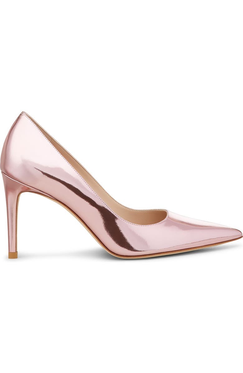 Туфли-лодочки Stuart Weitzman Stuart Power 85 женские, розовые, с острым носком, VER149 — фото 3