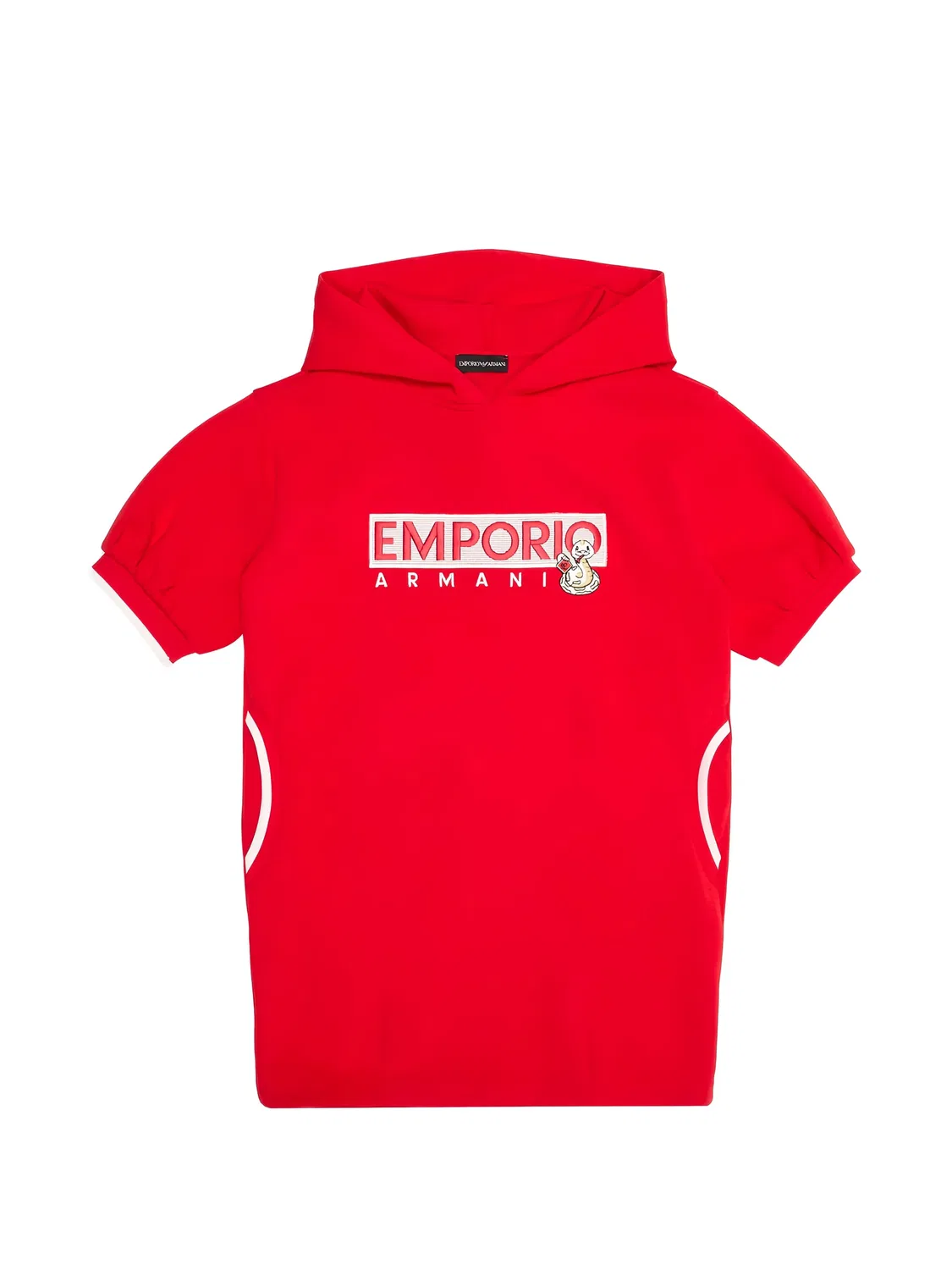 Платье с короткими рукавами и капюшоном Emporio Arмужскi Kids