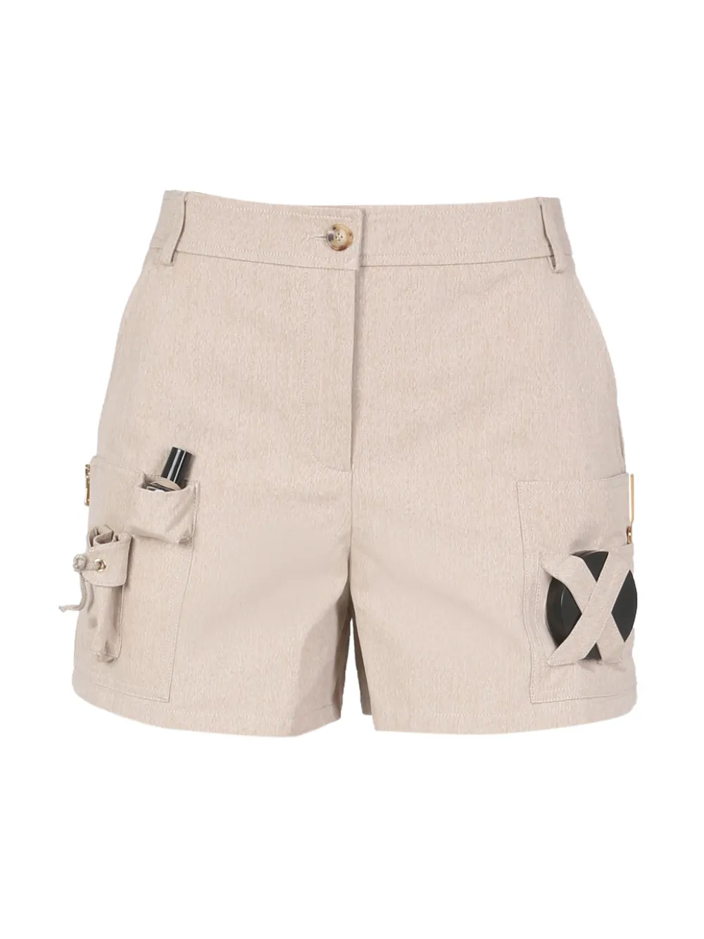 

Габардиновые шорты Safari Moschino, бежевый