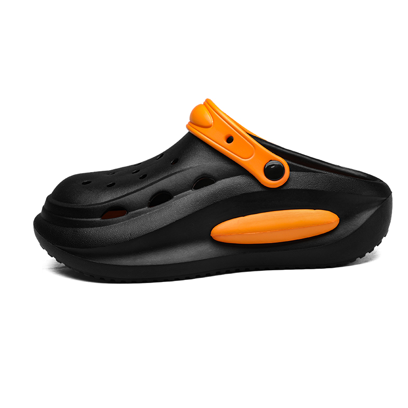 

NANJIREN Клоги унисекс черно-оранжевые, цвет Black Orange