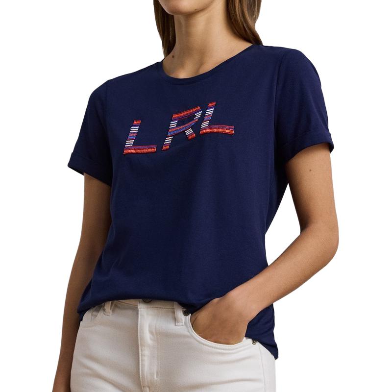 Polo Ralph Lauren Футболка женская темно-синяя — фото 3
