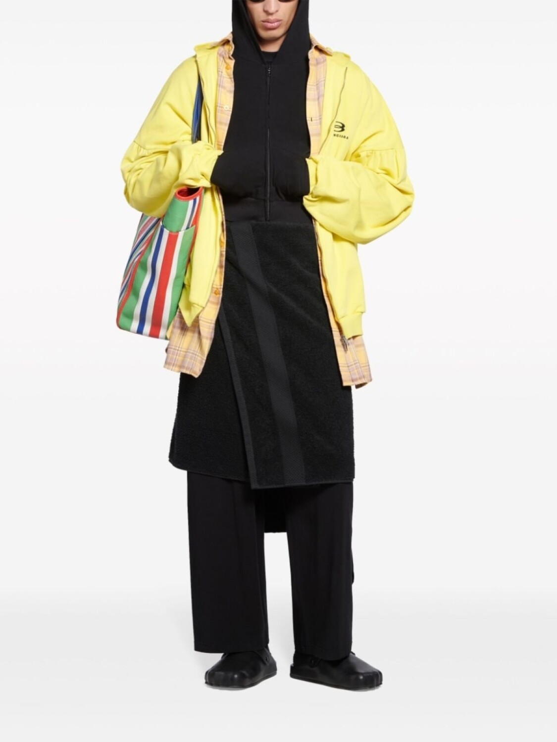 Многослойная куртка Unity Sports Icon с капюшоном Balenciaga, желтый — фото 3