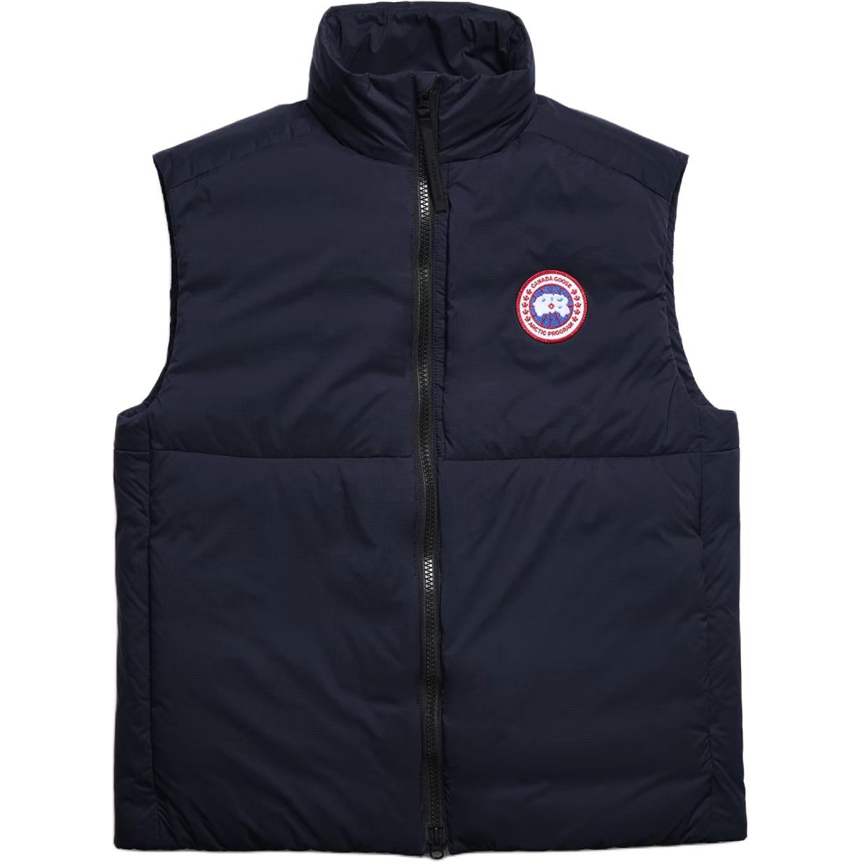 

Canada Goose Куртка-жилет стёганая с нашивкой Lodge Logo, Cerulean Ocean Blue