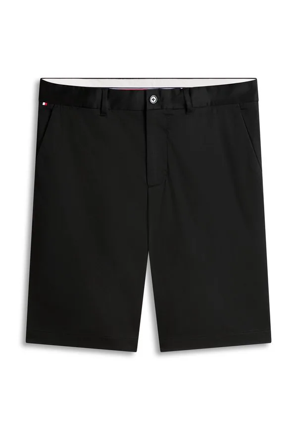 Бруклинские атласные узкие шорты-чиносы Tommy Hilfiger, Black — фото 3