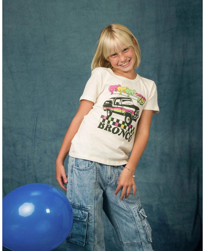 Футболка Unisex Ford Bronco '79 - Детская, Подростковая Junk Food Clothing, белый — фото 2