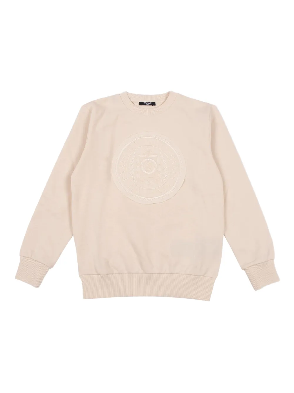 

Толстовка с вышитым логотипом Balmain Kids, розовый