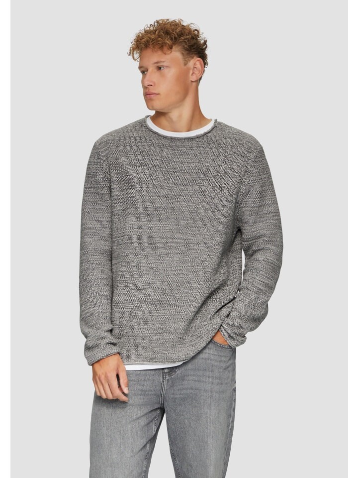 

Пуловер QS Strickpullover langarm, серый