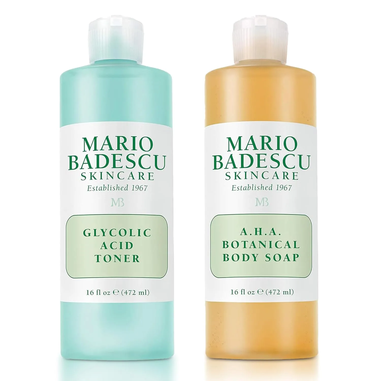 Тоник для лица Mario Badescu с гликолевой кислотой для сухой и комбинированной кожи, без спирта, для зрелой кожи, содержит отшелушивающую гликолевую кислоту и антиоксидантный экстракт грейпфрута. 907.20 г (2 шт.)