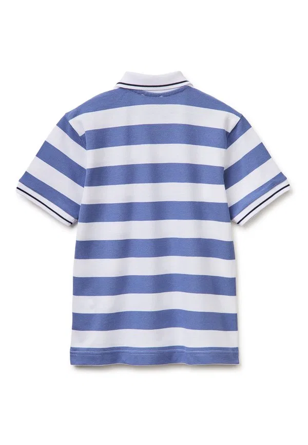 Полосатая рубашка поло. рубашка поло United Colors Of Benetton, Blue/White — фото 2