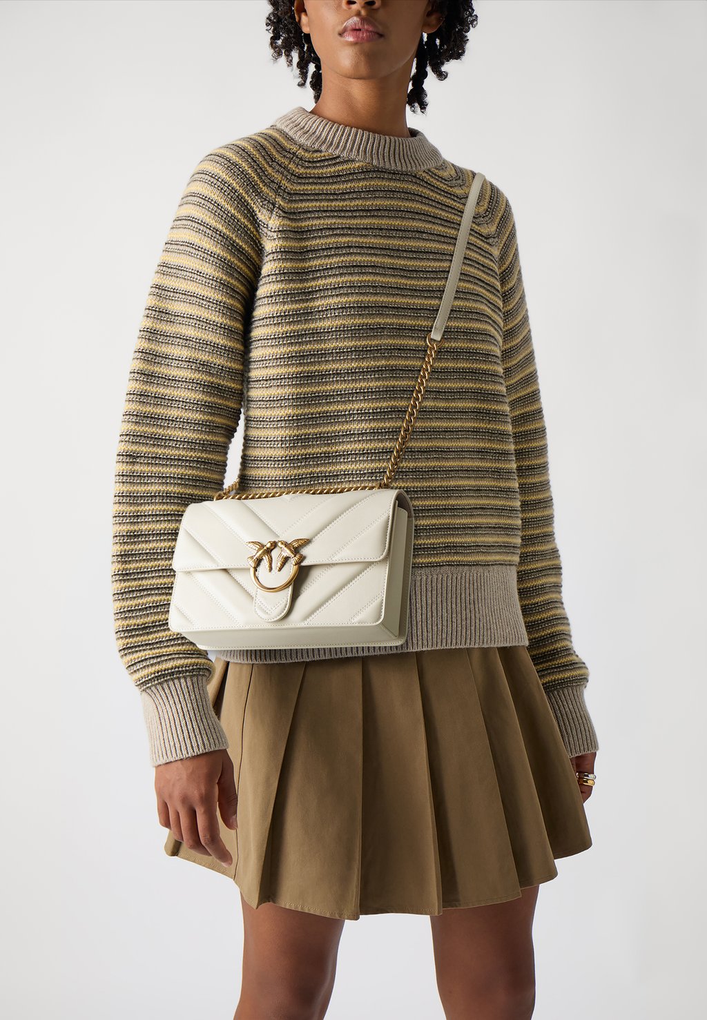 

Сумка через плечо LOVE ONE CLASSIC LIGHT Pinko, белый
